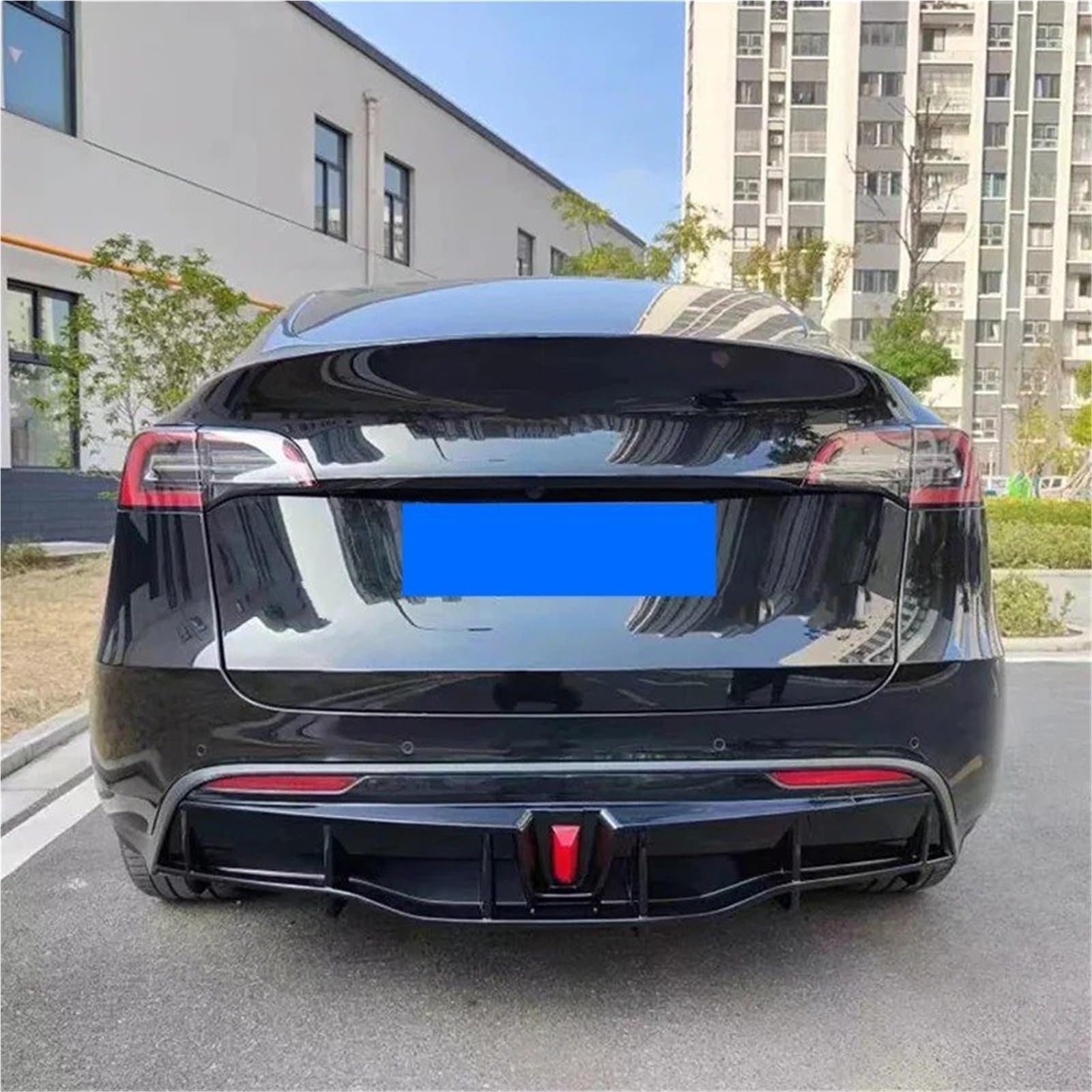 Diffusore Paraurti Posteriore 2016-2023 Per Tesla Per Il Modello Y/Per 3 Diffusore Paraurti Posteriore Splitter Spoiler Labbro Bodykit Nero Di Carbonio Tuning(Y Glossy Black)