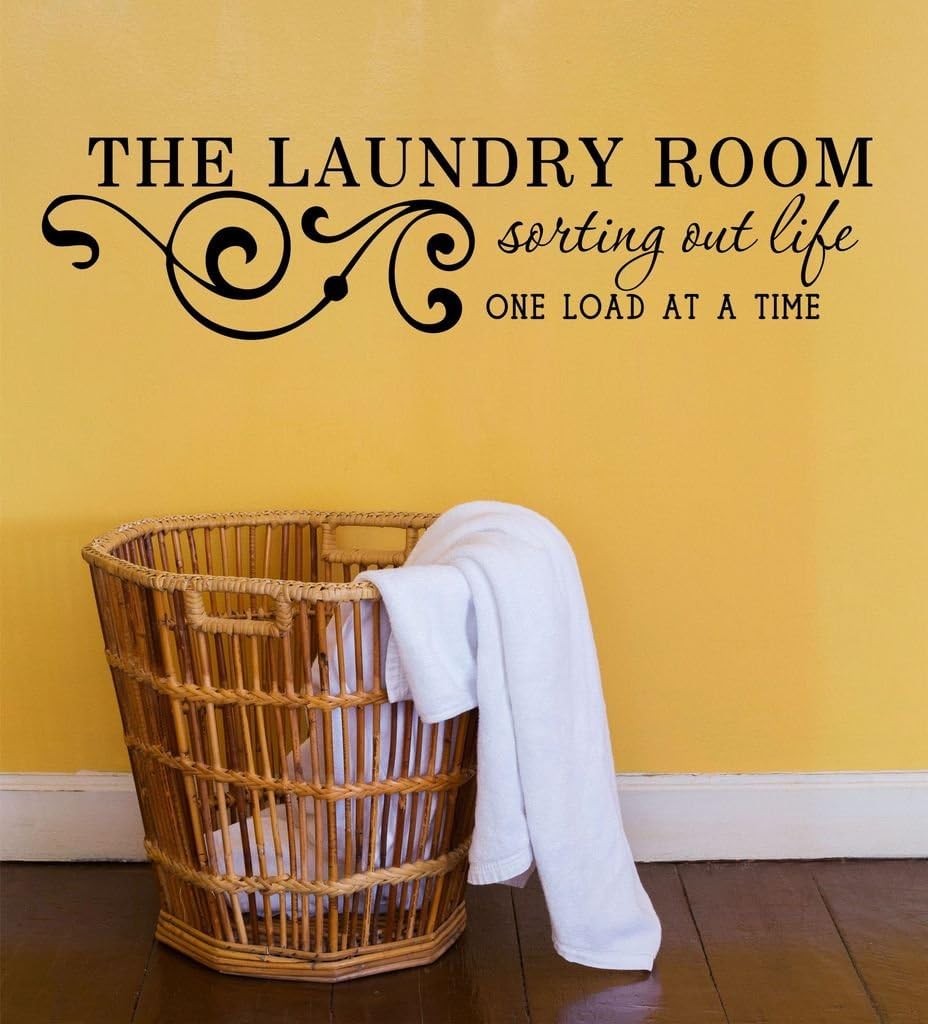 Laundry Room Wall Decals Sorting Out Life One Load at a Time 28" W by 8