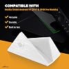 SplashNColor Vertical Stand Organizer Nvidia Shield Android TV 2017 & 2019 Pro Model Compatible - Compact Display with Logo and Lettering - Sophisticated Stand Nvidia Shield TV Mount Arctic White