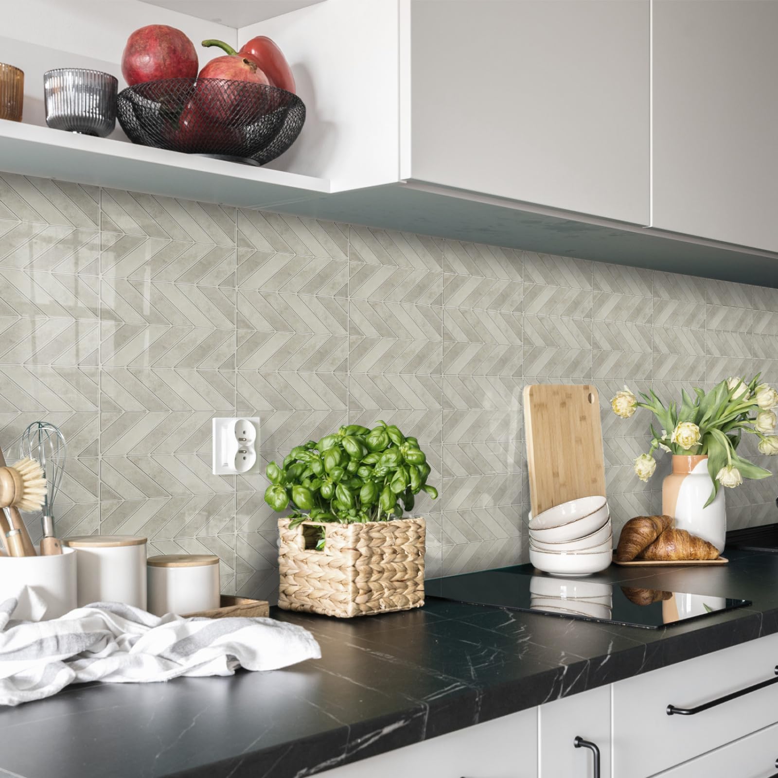 Pavimento Pvc Adesivo Piastrelle Adesive Cucina Bagno Adesivi Murali
