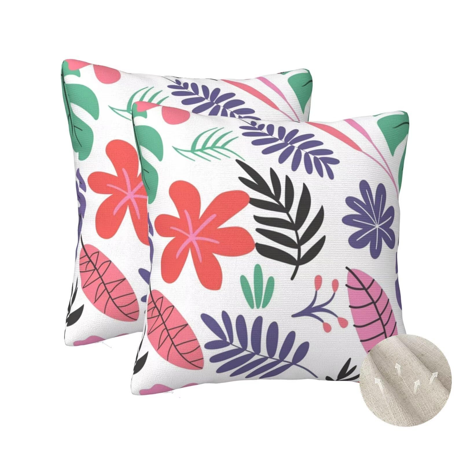 Housses de coussin les feuilles colorées zt41 pour embellir votre canapé de salon de style cosy