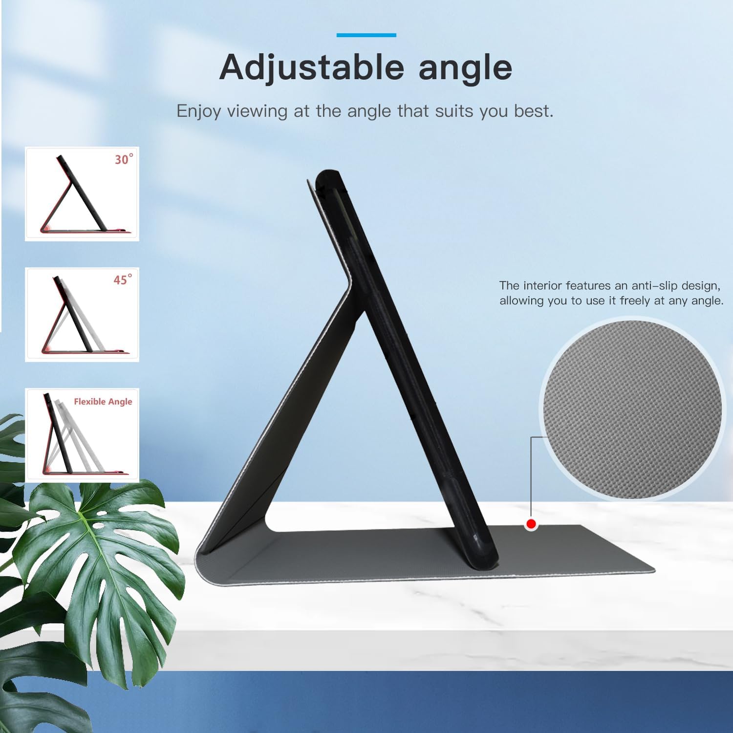 Tablet Case Cover for FUNYET I10 Pro Tablet 10 inch,Adjustable Stand,Slim Light Shell Stand Cover for FUNYET FUNPAD Tablet,Anti-Scratch,Shockproof,Grey image 3