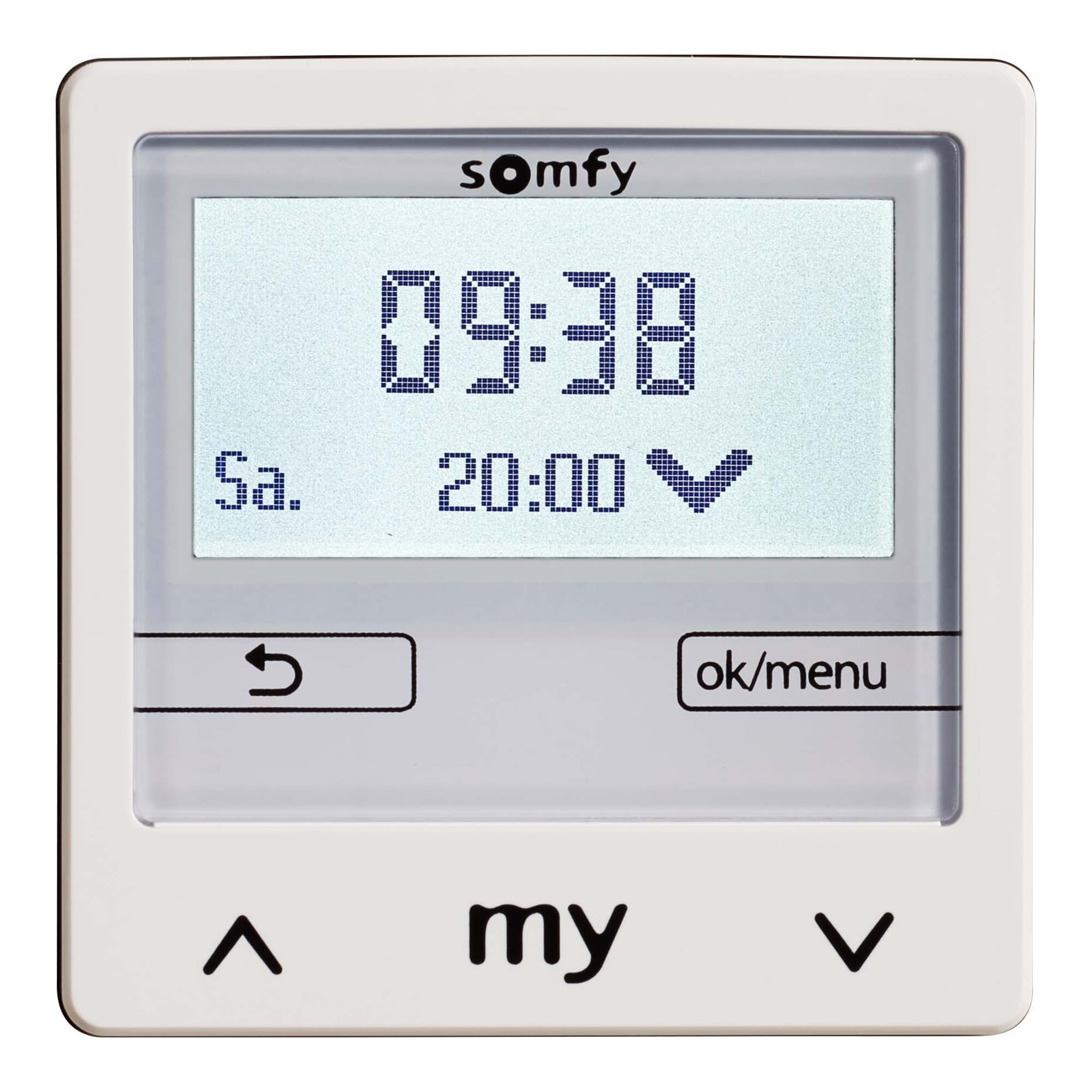 Chronis Smoove IB+ Pure White Somfy commande horaire de volet roulant sans cadre