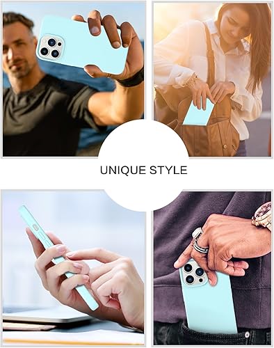 Miniatura 8 de BENTOBEN Funda para iPhone 13 Pro, silicona suave, goma de gel, forro de microfibra, parte trasera dura, a prueba de golpes, funda protectora para