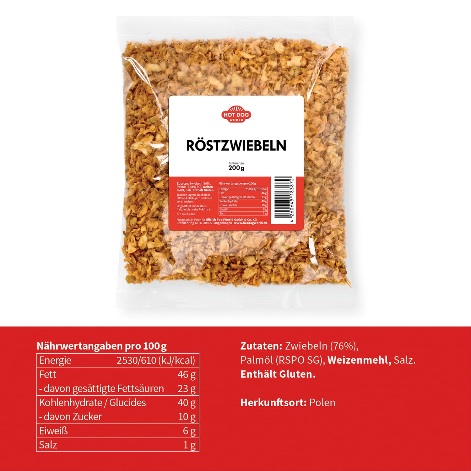 HOT DOG WORLD - Hotdog-Partypaket "dänische Art" für 12 Hot Dogs (Rind)