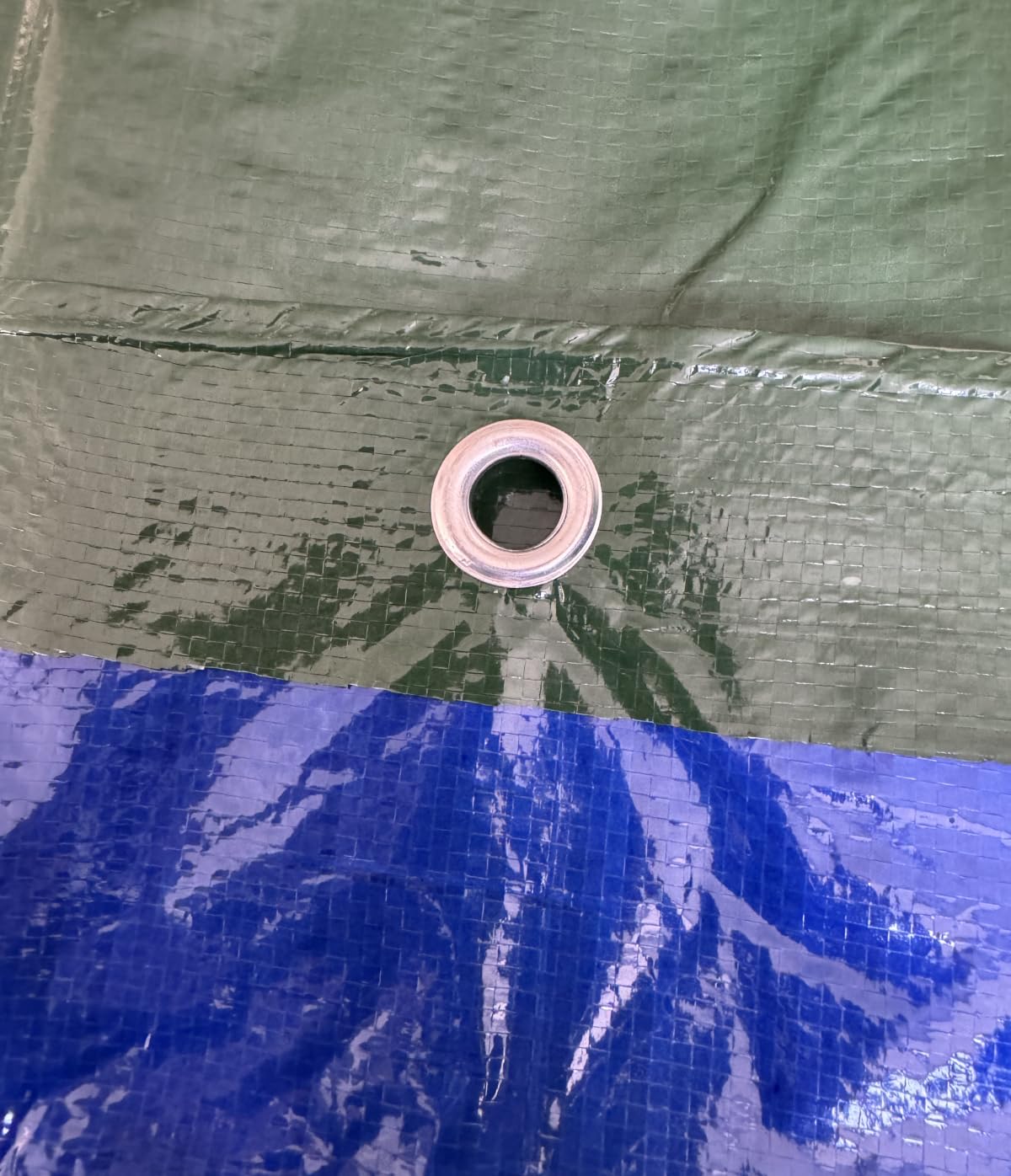eacommerce Lona impermeable con ojales, antidesgarros, color verde, para cubiertas multiusos (130 g/m², 8 x 10 metros)