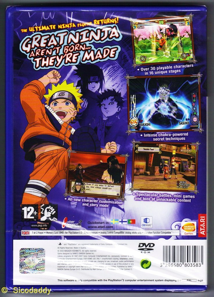 Jeu PS2 NARUTO - NARUTIMATE HERO édition Japon NTSC-J, Avec Carte Promo - Bon état, Manuel Inclus