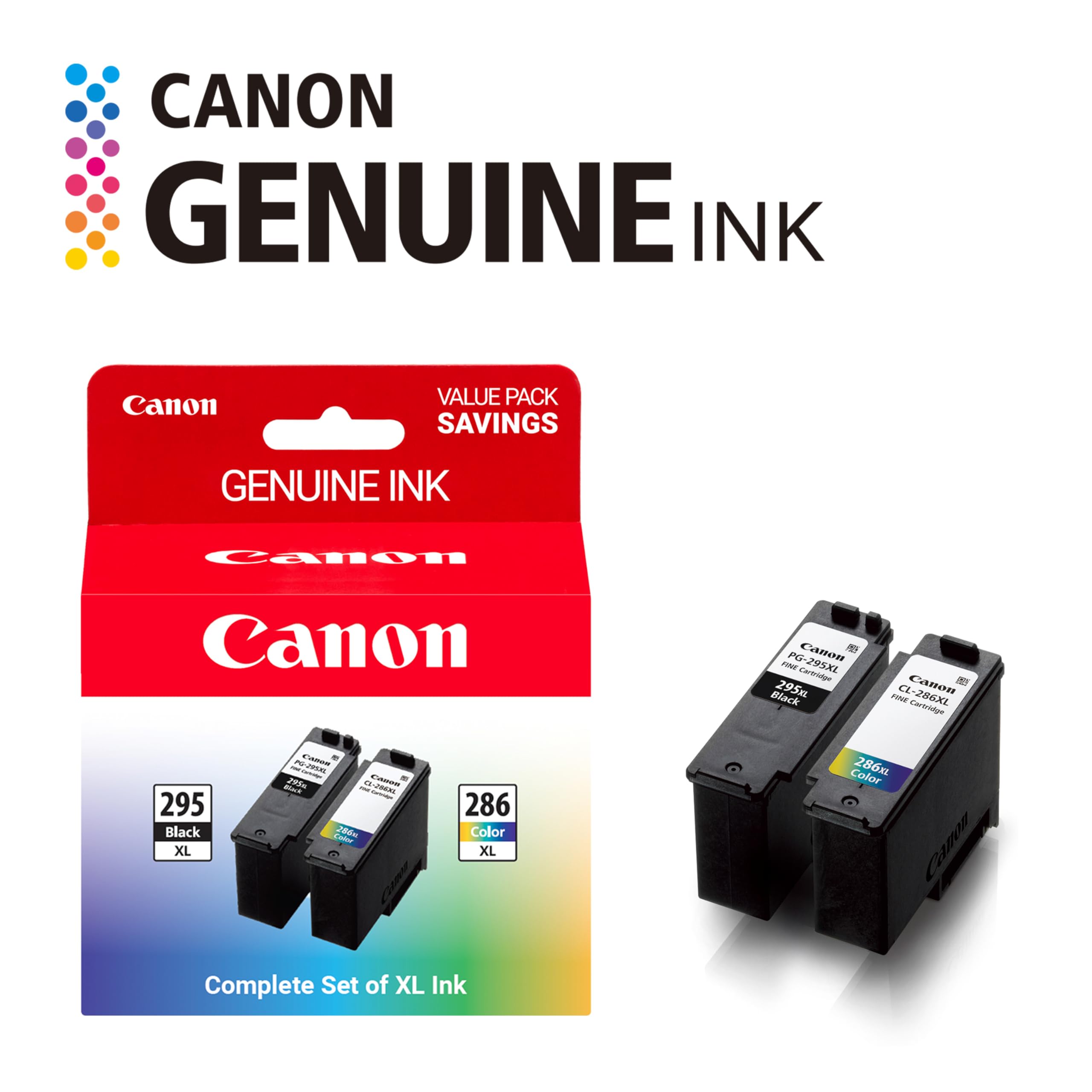 Amazon.com: Canon PG-295XL/CL-286XL Genuine Ink Value Pack (2 Amazon.com: Canon PG-295XL/CL-286XL Genuine Ink Value Pack (2