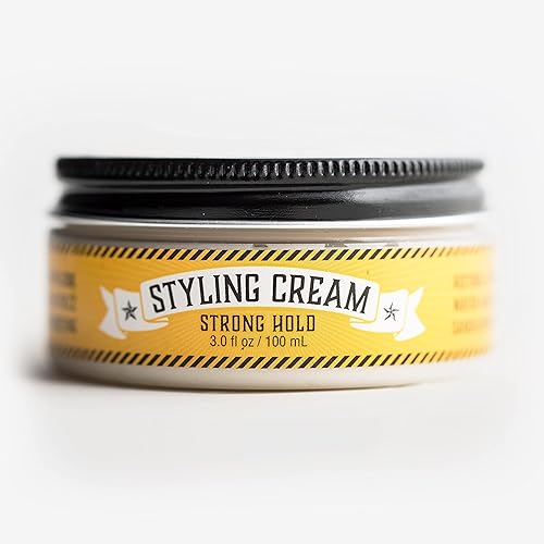 Miniatura 2 de Bucks Burley Crema para el cabello de los hombres fuerte agarre que forma suero sándalo - 3 oz