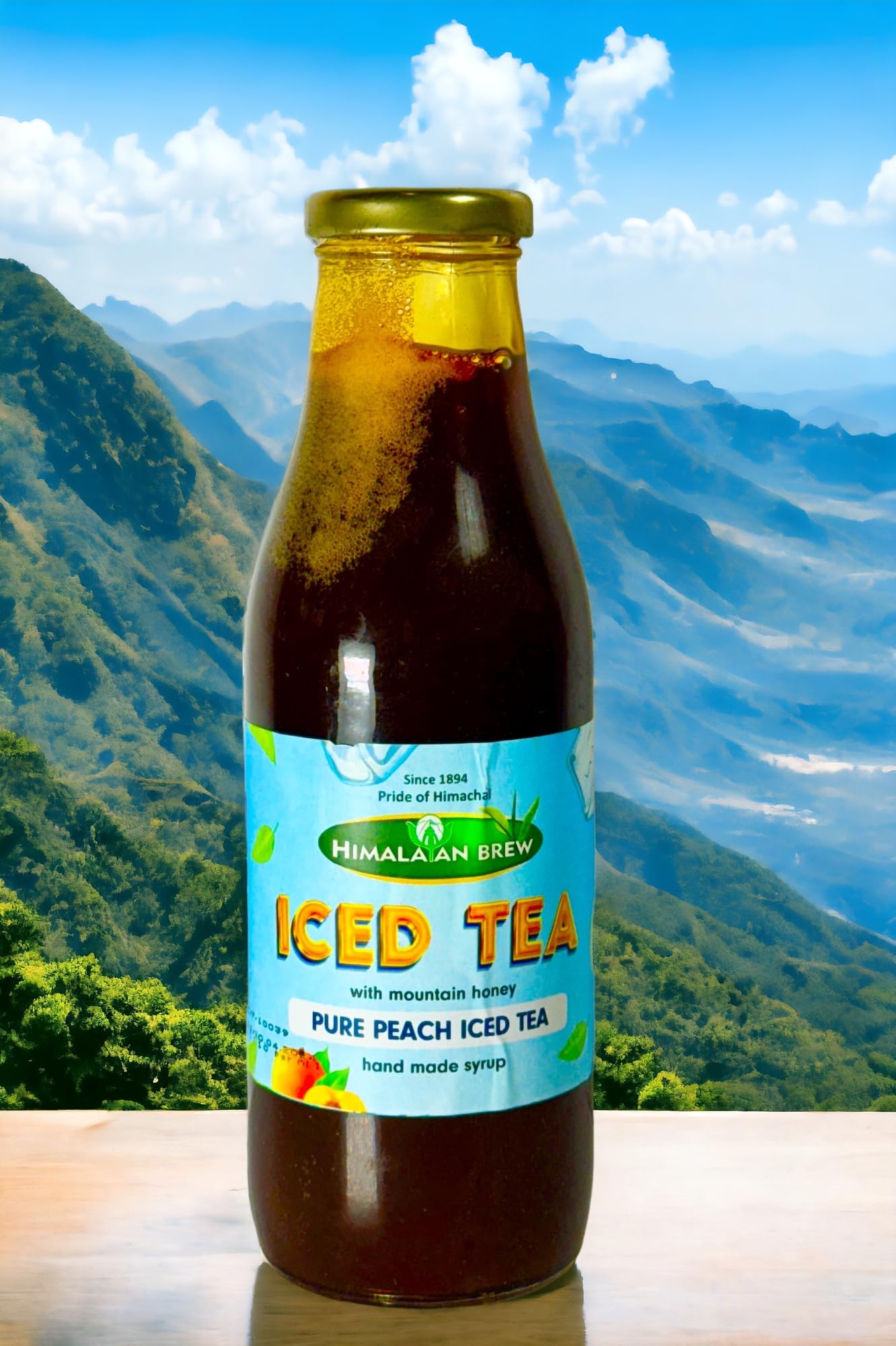 Himalayan Brew Peach Ice Tea Syrup with Pure Mountain Honey 100% Natural-image-35