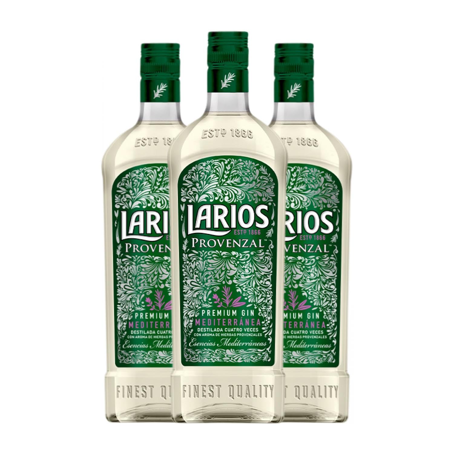 Ginebra Larios Provenzal 70 cl (Caja de 3 Botellas de 70 cl)