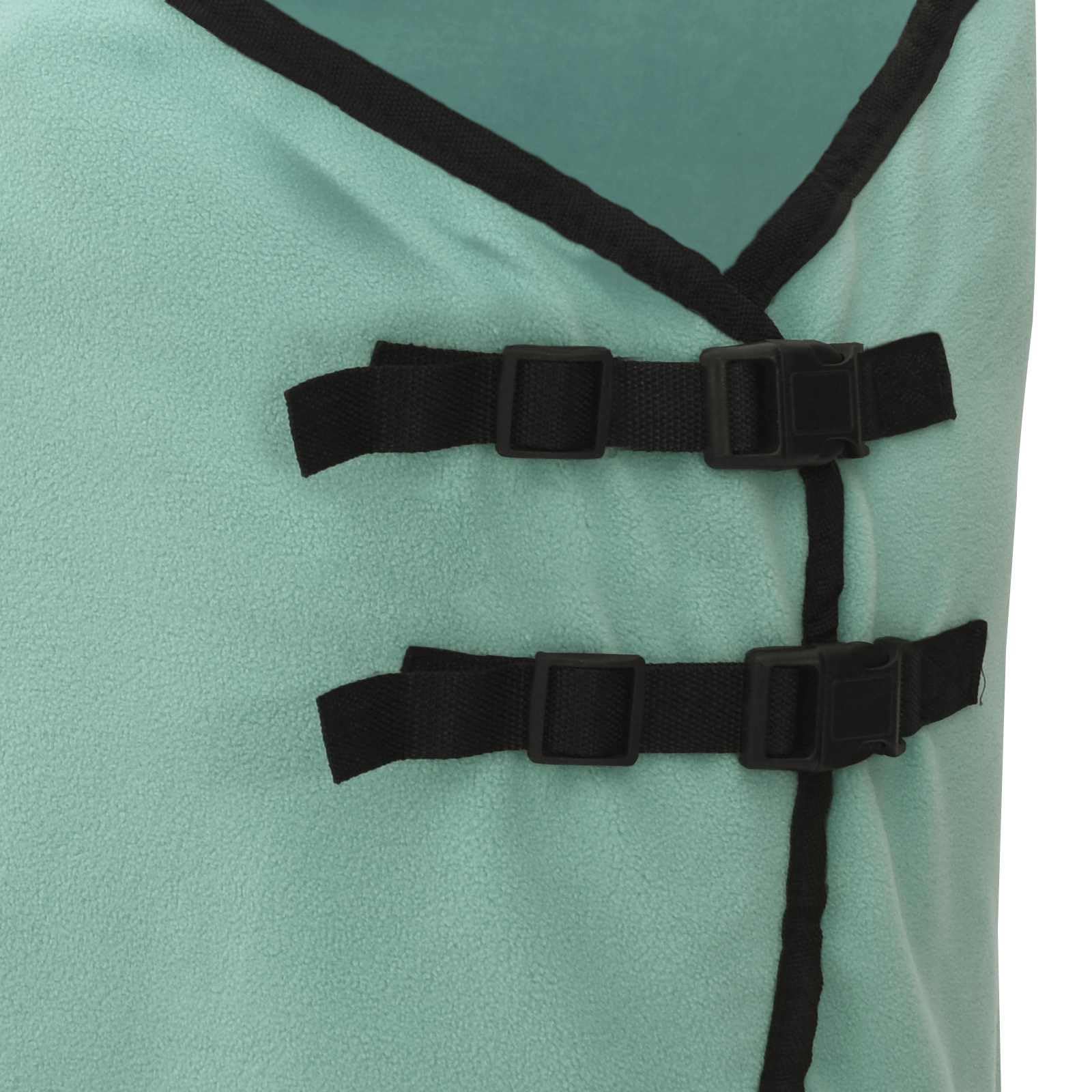 vidaXL Manta de caballo de poliéster verde especial, moderna, ecuestre, funda extraíble para caballo, capa cálida, funcional, elegante accesorio para exteriores