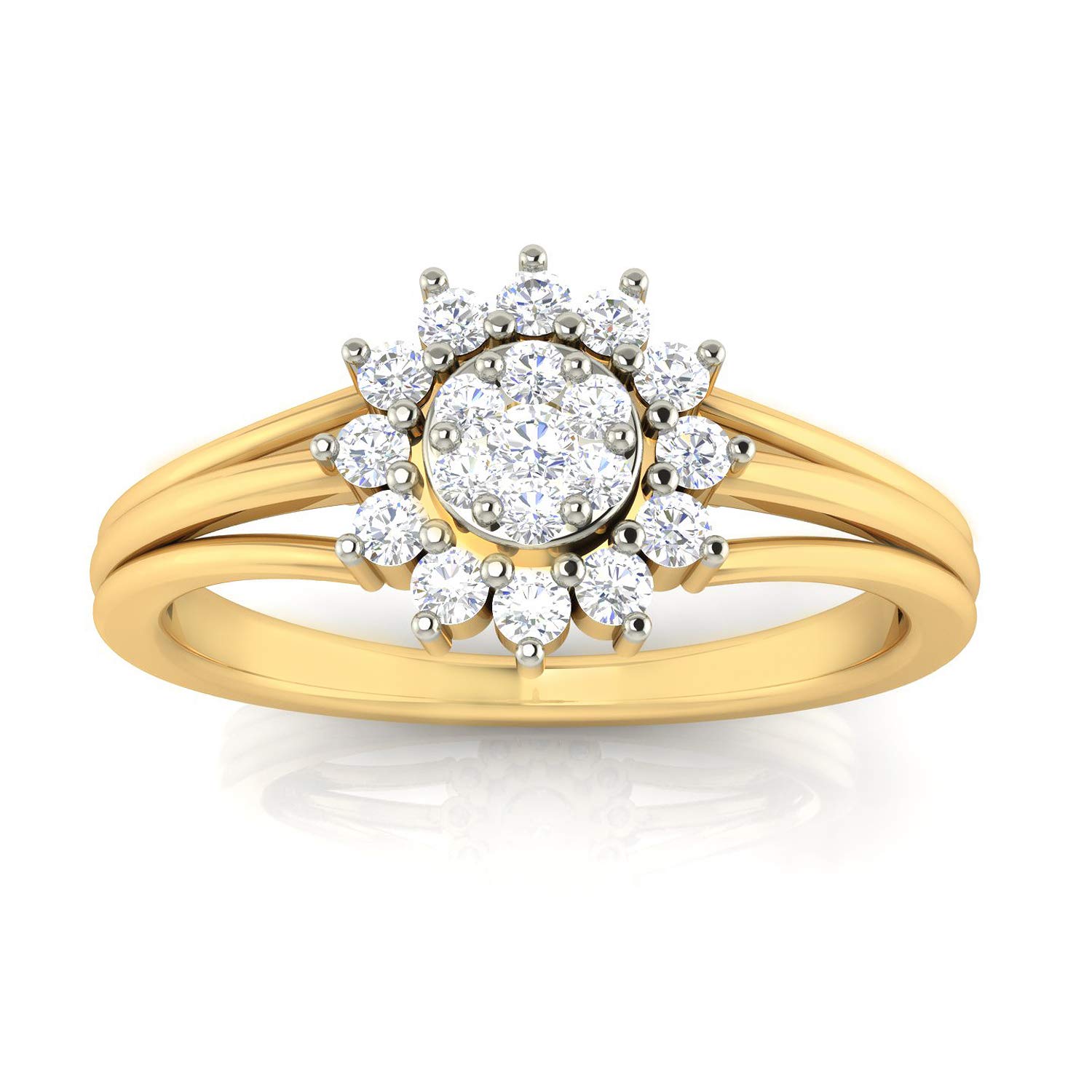 avsar Jewellery 18k (750) Yellow Gold and Diamond Ring for Women-picture-10