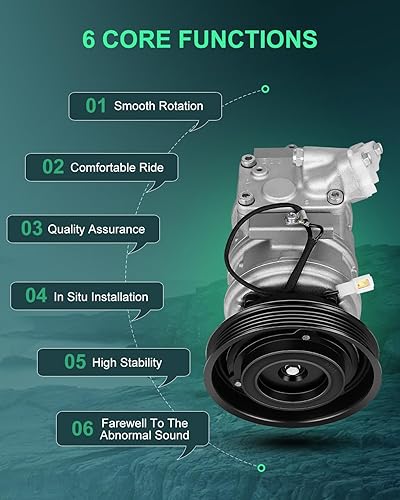 Miniatura 5 de SCITOO Compresor de CA apto para T-oyota Camry 2.2L 1992-2001 para T-oyota Celica 2.2L 1996-1999