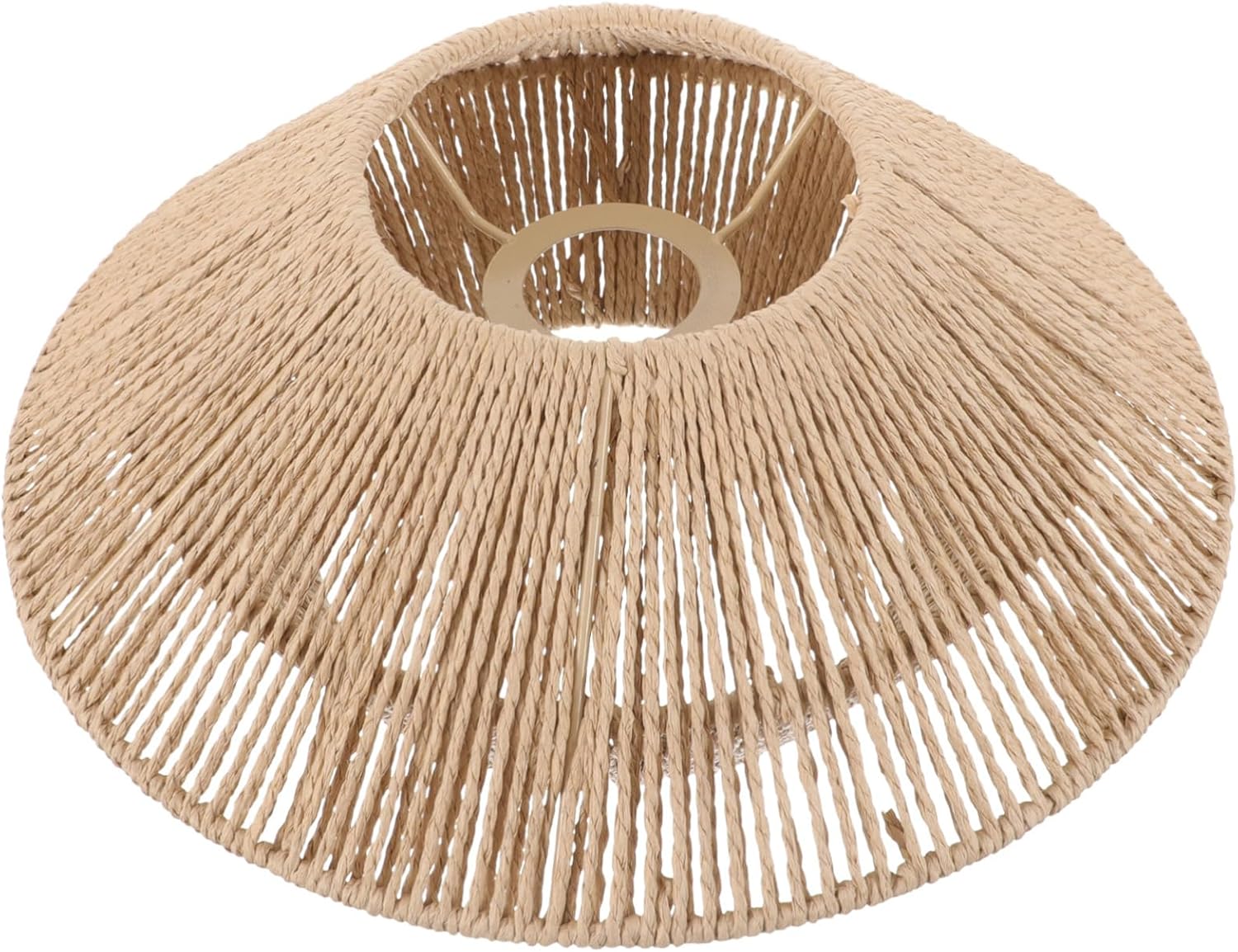 Gadpiparty Retro Rattan Lamp Shade for Indoor Lighting Elegant Simulated Rattan Ceiling Light Cover Easy to Install Indoor Lamp Accessory for Home Decoration