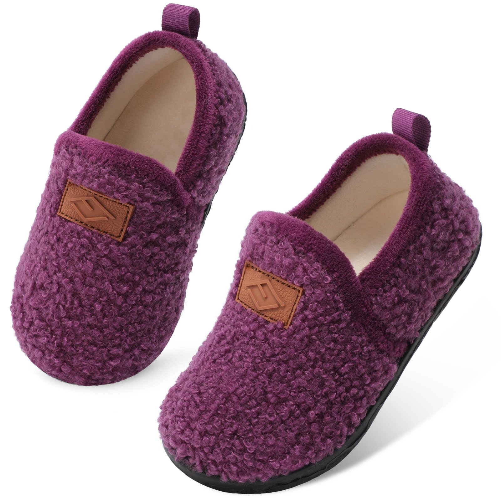 Lefflow Toddler Slippers Boys Girls House Shoes Slip on Baby Sock Shoes Lightweight Outdoor Walking Shoes