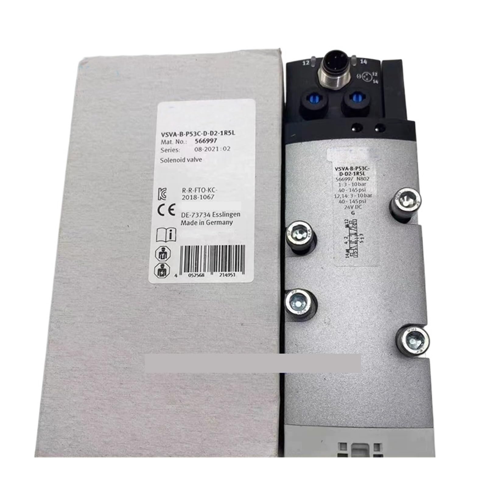 Électrovanne VSVA-B-P53C-D-D2-1R5L 566997 distributeur pneumatique Festo