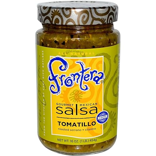 Frontera, Salsa mexicana gourmet, tomatillo, mediano, 16 oz (454 g) (paquete de 3)