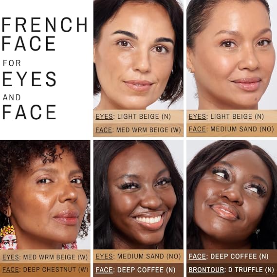 Maxine's Revenge FRENCH FACE Concealer Concentrate | Hydrate and Blur | Conceal, Highlight and Brontour with Lightweight Full-Coverage DEEP CHESTNUT