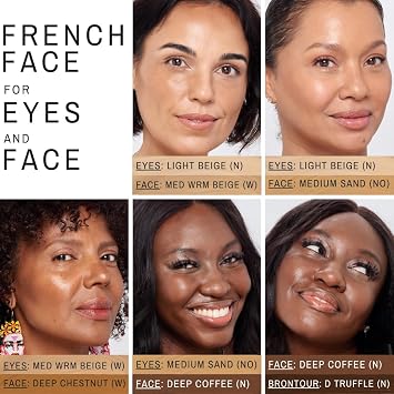 Maxine's Revenge FRENCH FACE Concealer Concentrate | Hydrate and Blur | Conceal, Highlight and Brontour with Lightweight Full-Coverage DEEP CHESTNUT