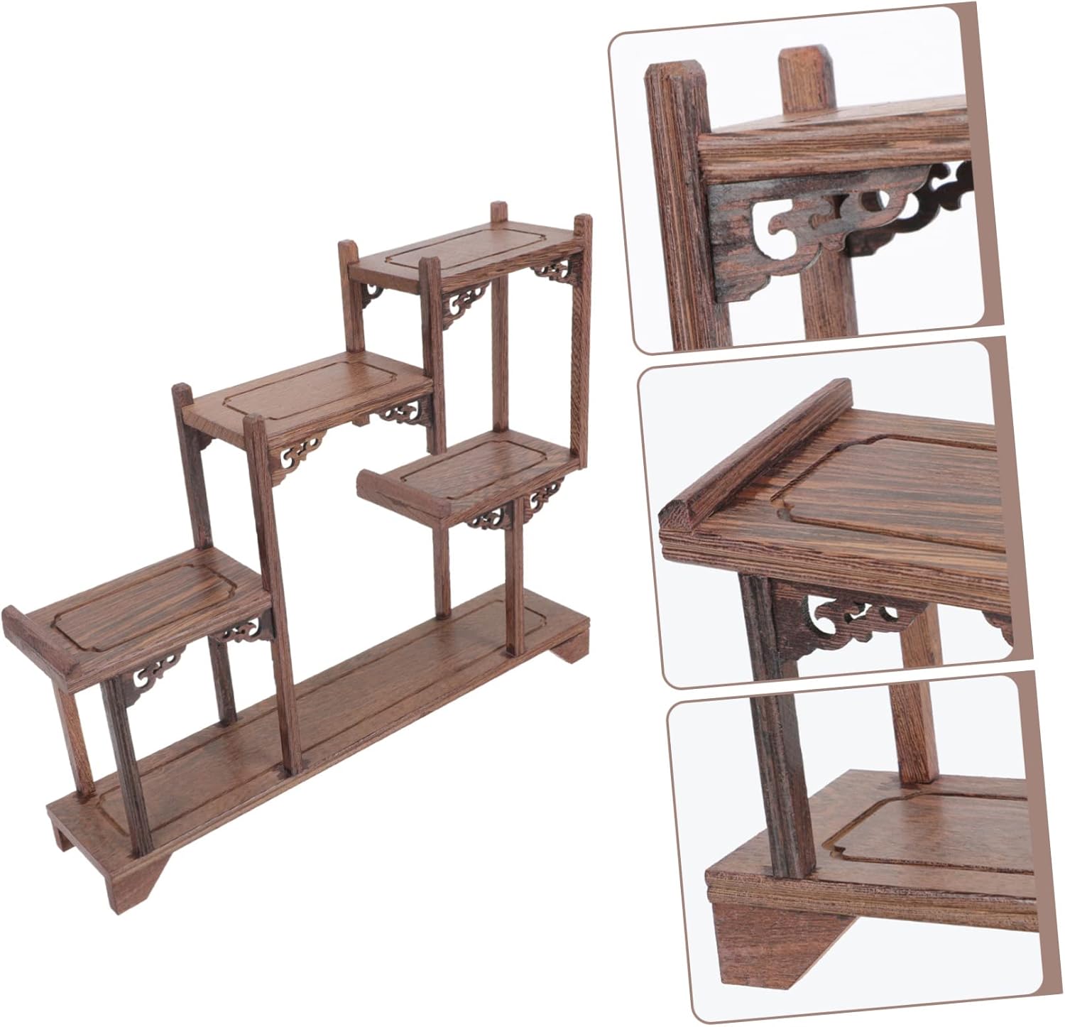 Ciieeo 1piece Chicken Wing Wood Shelf Industrial Decor Curio Cabinet Antique Storage Rack