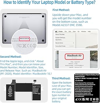 Amazon.com: JGTM A2337 Battery Replacement, A2389 Battery for