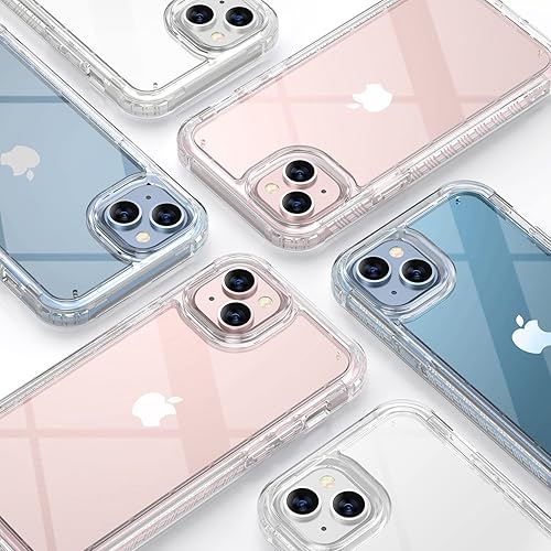 Miniatura 705 de Diaclara - Funda diseñada para iPhone 14 Pro Max, resistente, de cuerpo completo, con protector de pantalla sensible al tacto y antiarañazos + Blanco