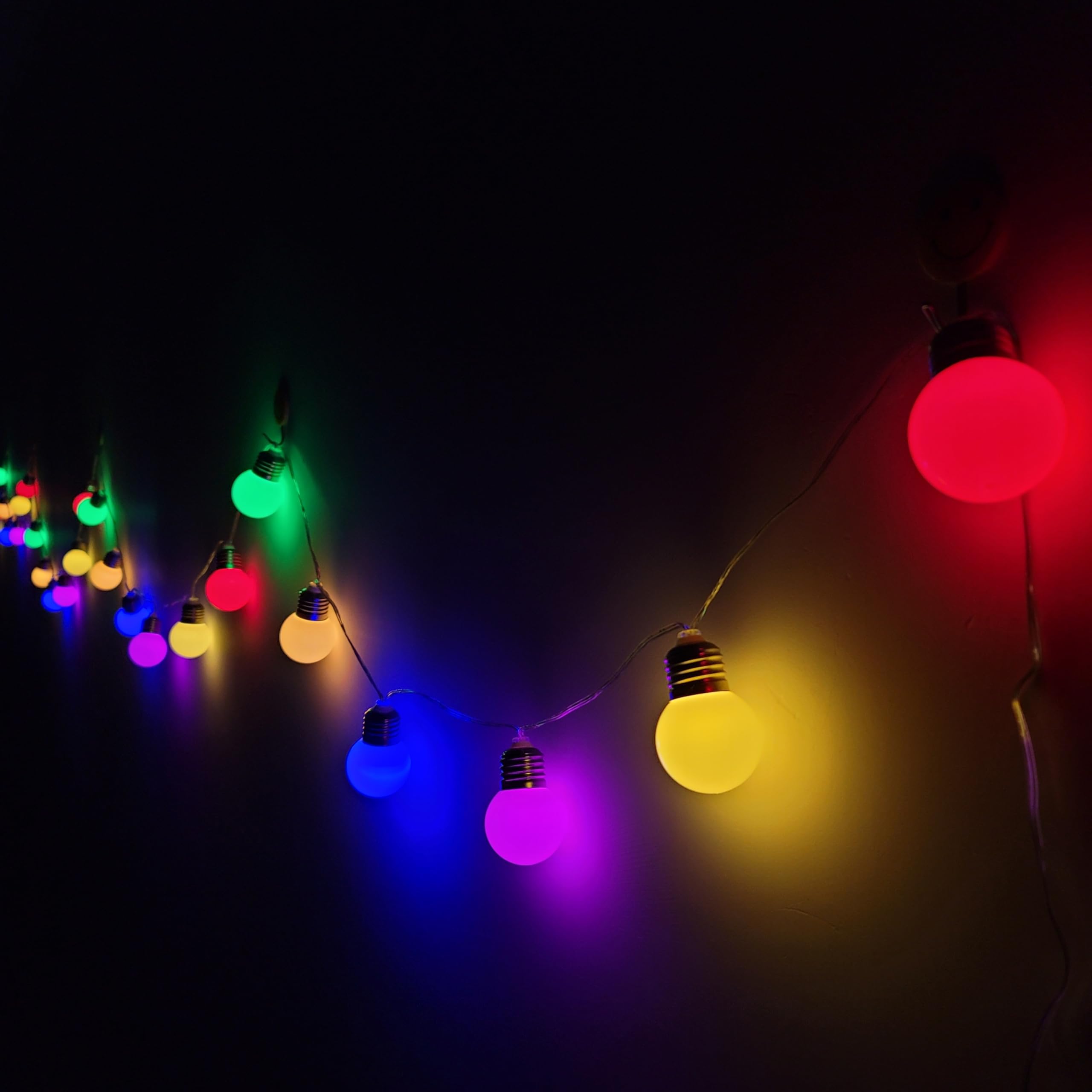 Decoration String Lights 30 LED | G45 6.8 Meter Globe Bulb Light with Remote Control | Indoor Outdoor Home Garden, Party, Wedding (MultiColor)