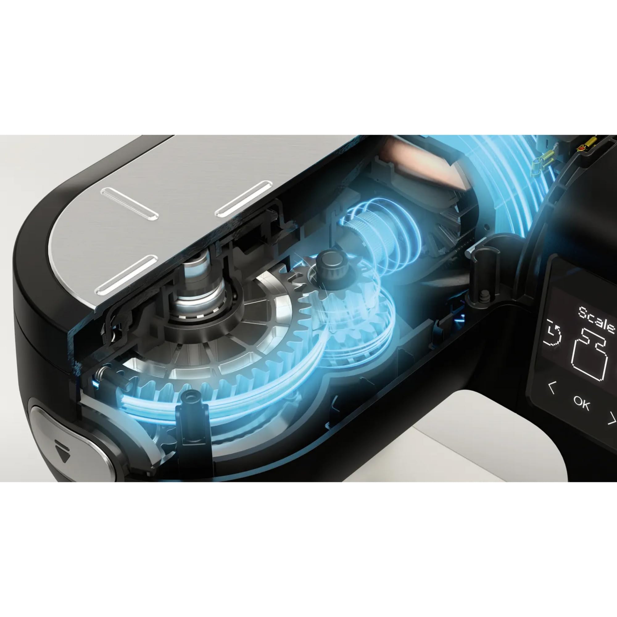 Bosch - Robot de Cocina, Serie 6, 1600 W, Báscula incorporada, Acero Inoxidable, MUMS6ZS17