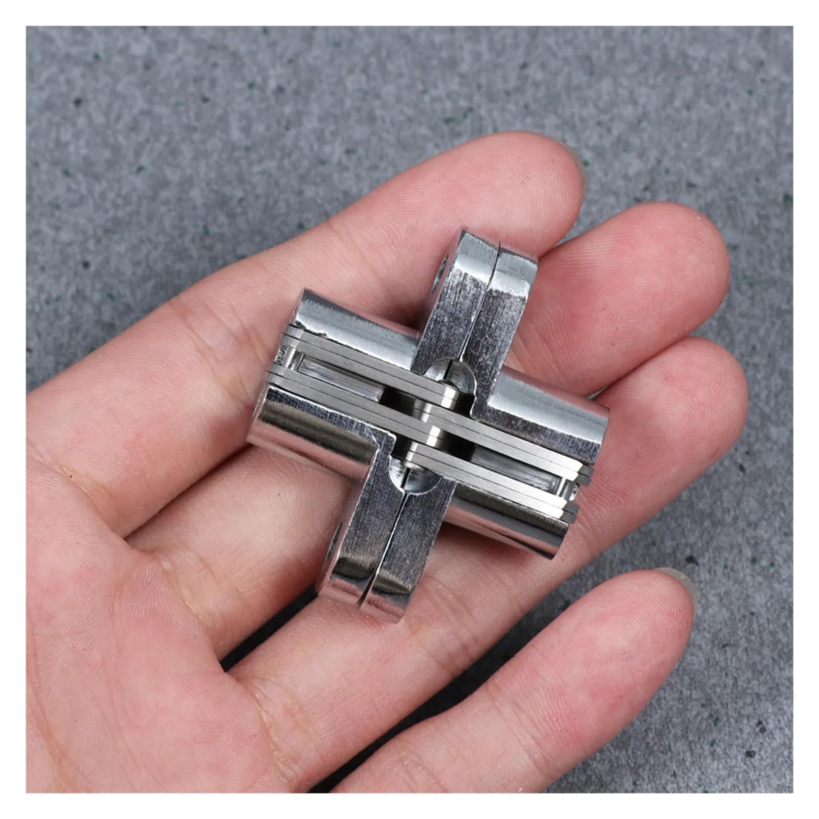Bisagra de puerta plegable oculta en cruz acero inoxidable | Bisagra de puerta plegable de acero inoxidable oculta en cruz de plata for puertas de madera hoteles DIY