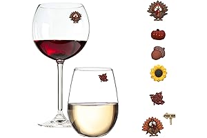 Holiday Wine Glass Magnet Charms