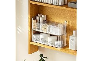 The Ultimate Cabinet Organizer: MORNITE 2-Tier Medicine Cabinet Shelves