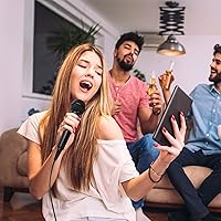 Vista 6 de Shinco Micrófono de mano, micrófono dinámico vocal cardioide con cable de 13 pies e interruptor de encendido/apagado, micrófono enchufable