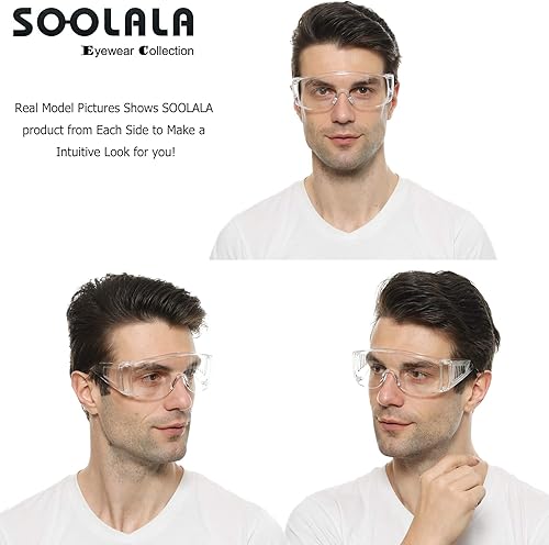 Miniatura 3 de Gafas de seguridad transparentes antivaho para mujeres y hombres, gafas de seguridad antiarañazos, protección ocular, gafas de disparo, gafas
