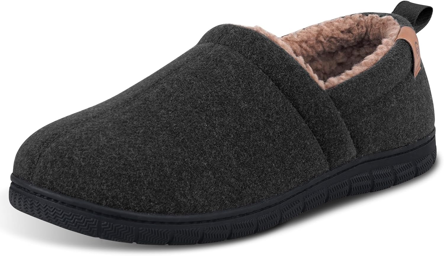 Garonne Men's Slippers - Nonslip Rubber Sole