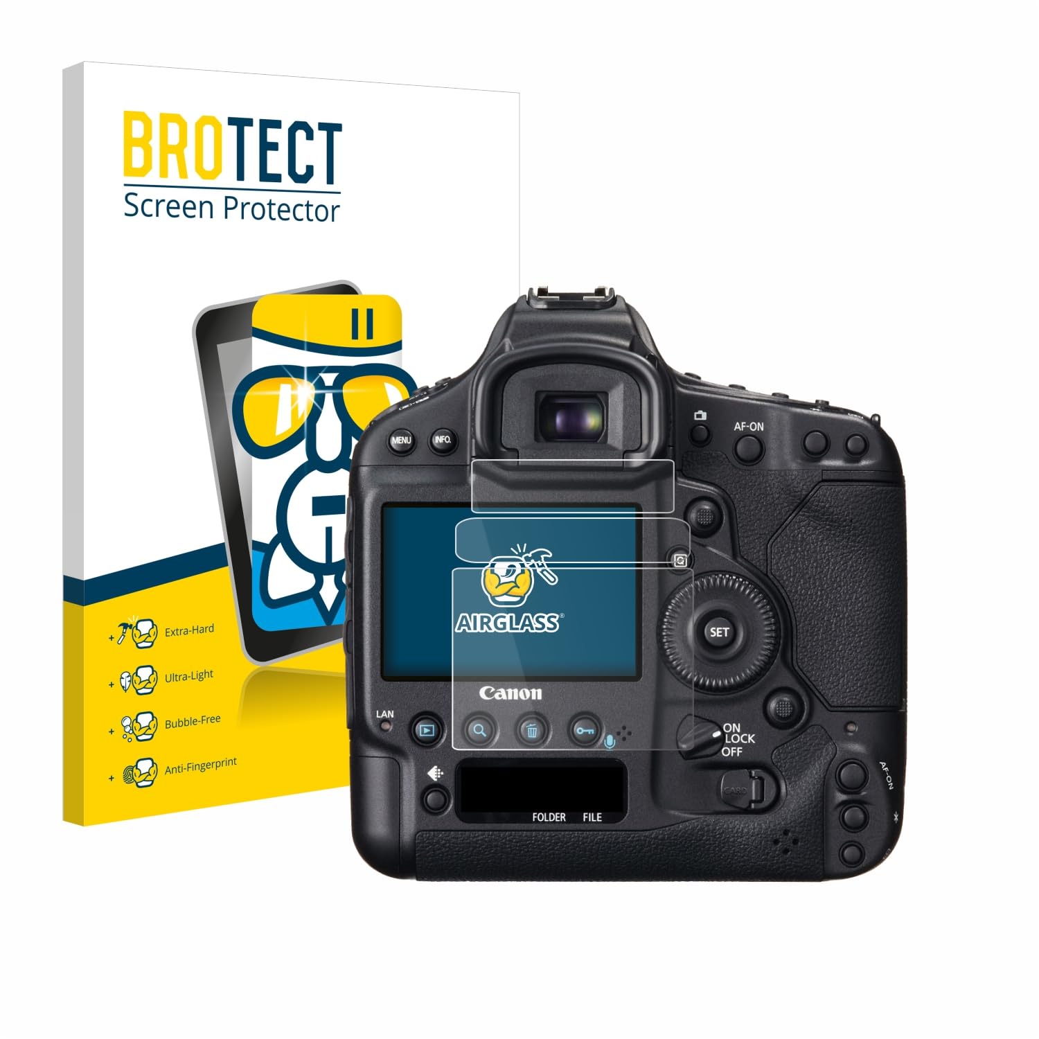 BROTECT Panzerglas Schutzfolie Für Canon Legria Mini X – AirGlass, 9H Härte, Kratzfest & Blasenfrei – Made In Germany