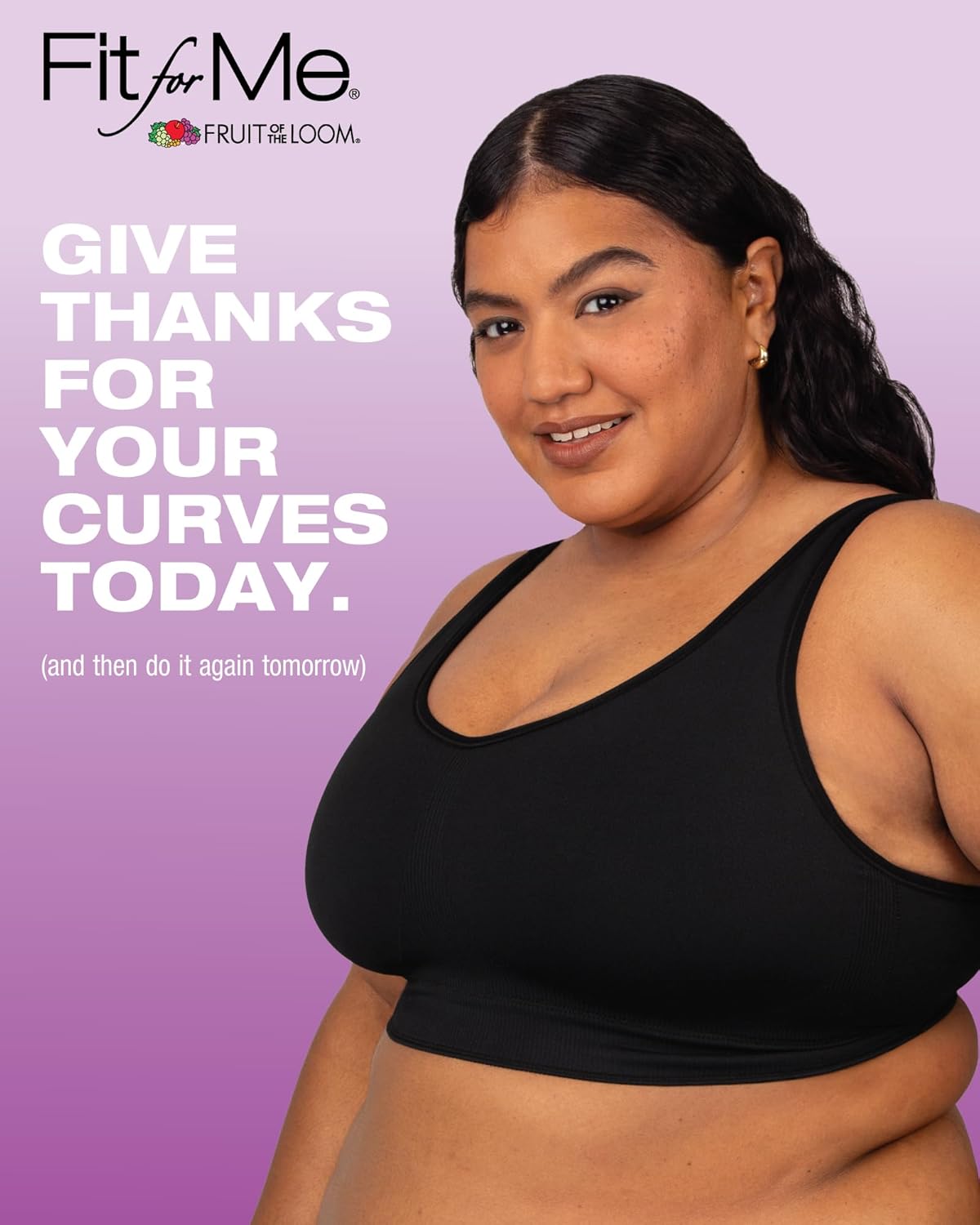 Fruit of The Loom Womens Fit for Me Collection: Plus Size Seamless Wireless Bra - Luxurious Blend for Ultimate Comfort - Image 6