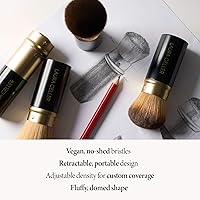 Vista 7 de LAURA GELLER NEW YORK - Brocha retráctil con mango de aluminio Kabuki, para todo el maquillaje facial y base para maquillaje facial líquido, crema