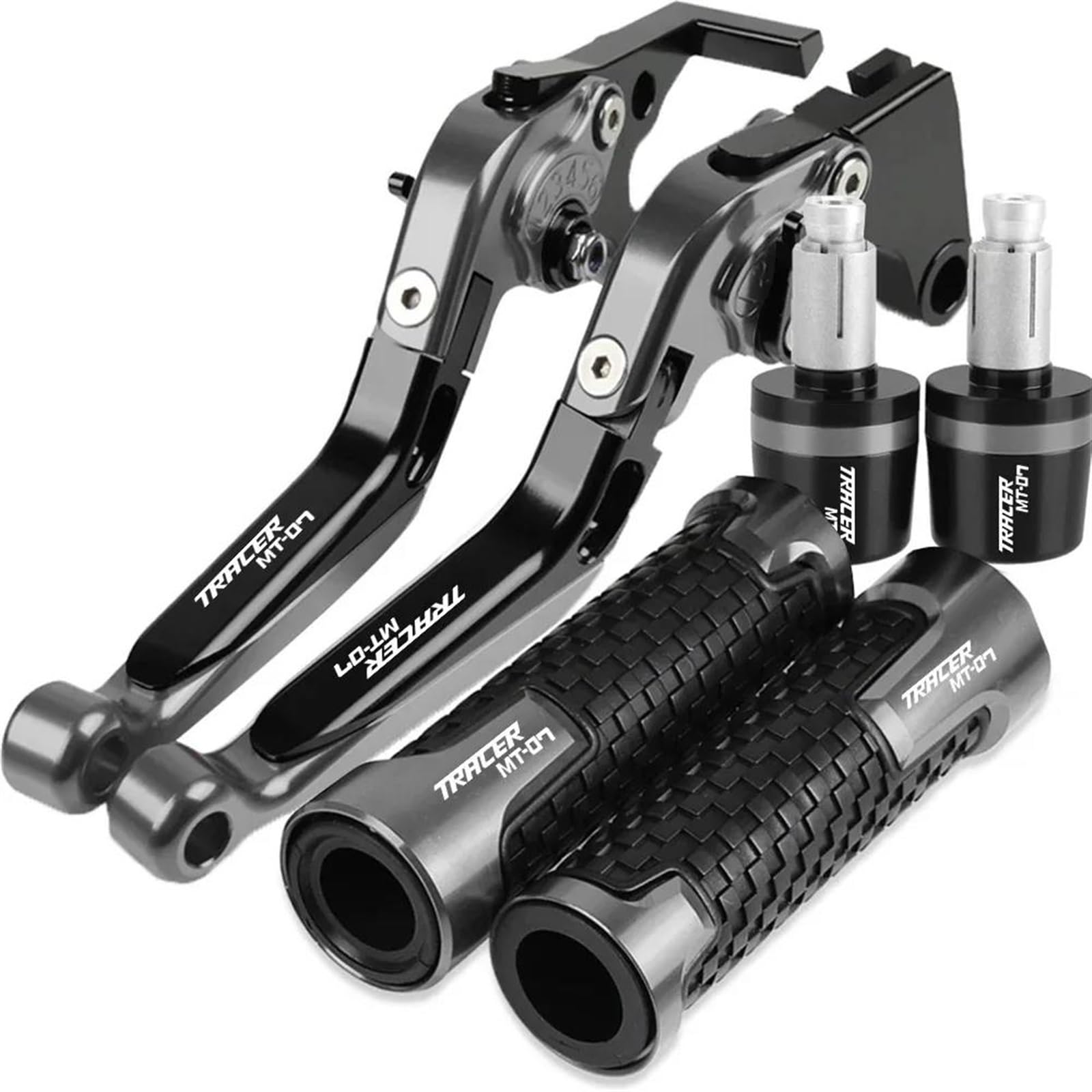 Leviers embrayage frein moto MT07 Tracer guidon poignée grise 2017 2018 2019 accessoires
