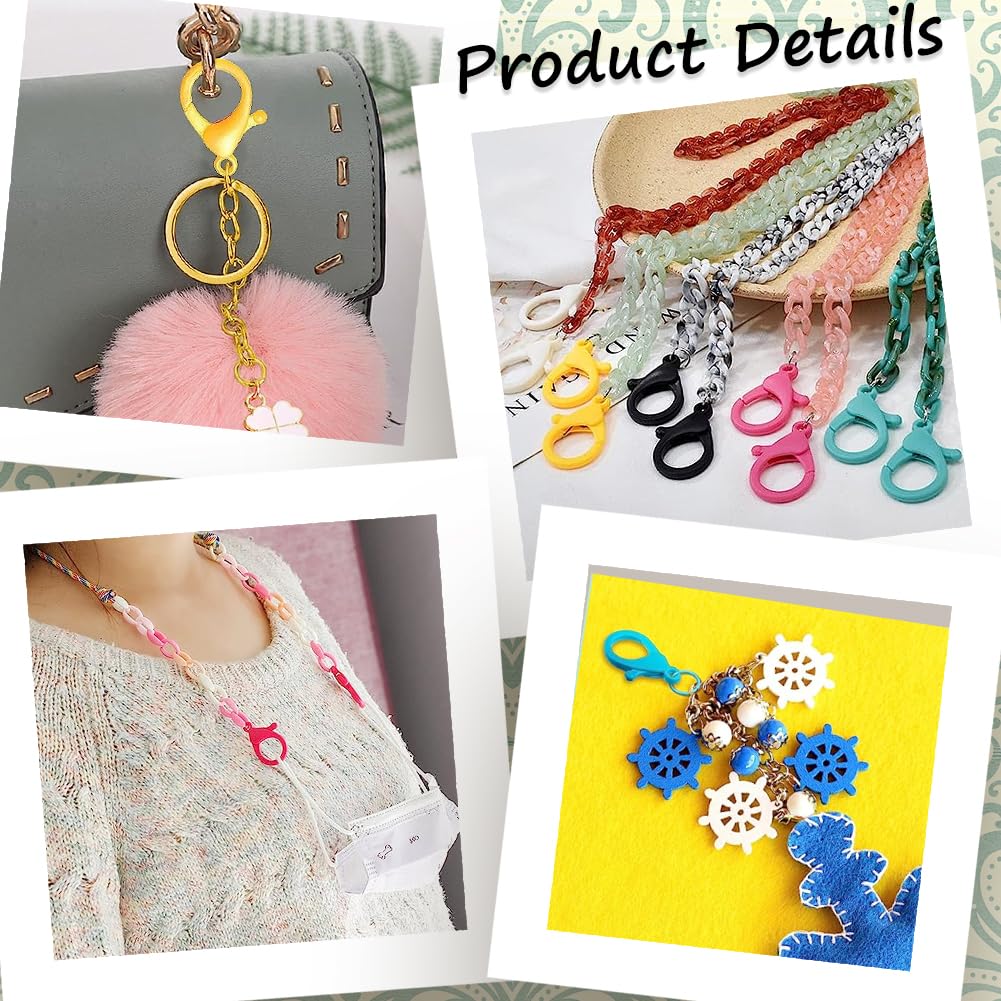20 Fermoirs Porte-clés En Forme De Cœur - 10 Couleurs, Ressort En Alliage - Anneaux Pivotants Pour Sacs, Clés, DIY - Boîte Cadeau