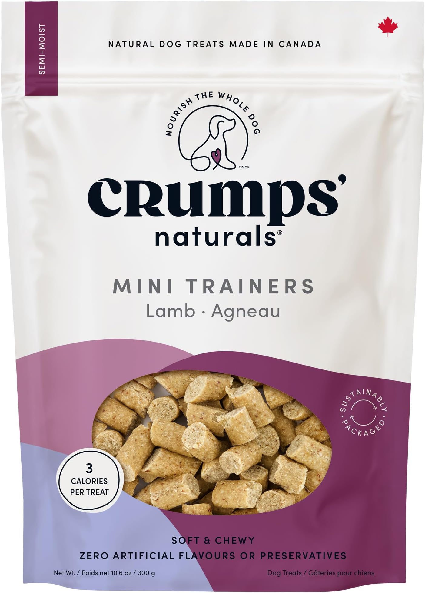 Crumps' Naturals Mini Trainers Semi-Moist Lamb 4.7oz
