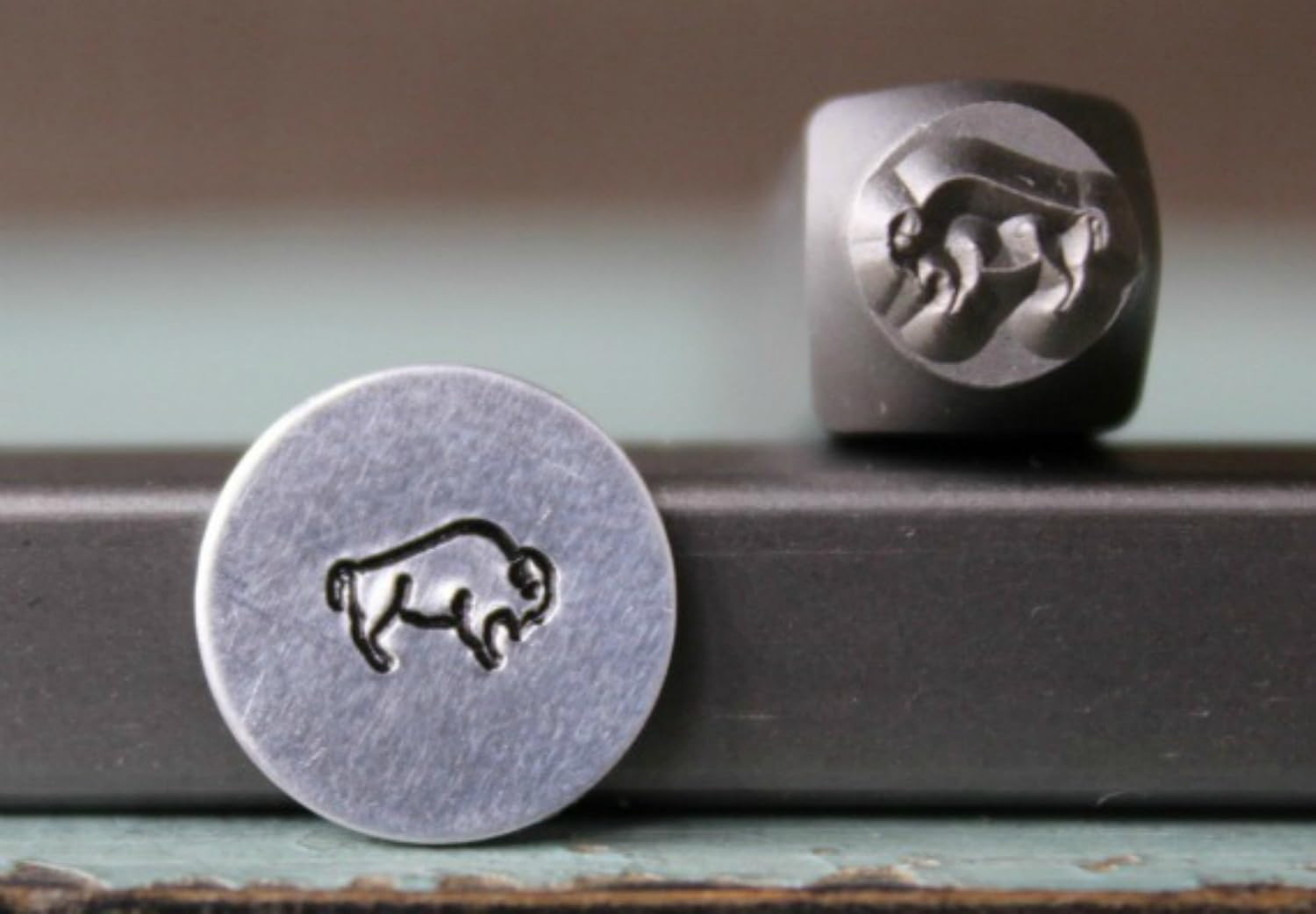 Brand New 6mm Buffalo Metal Punch Design Stamp - Supply Guy - CH-186