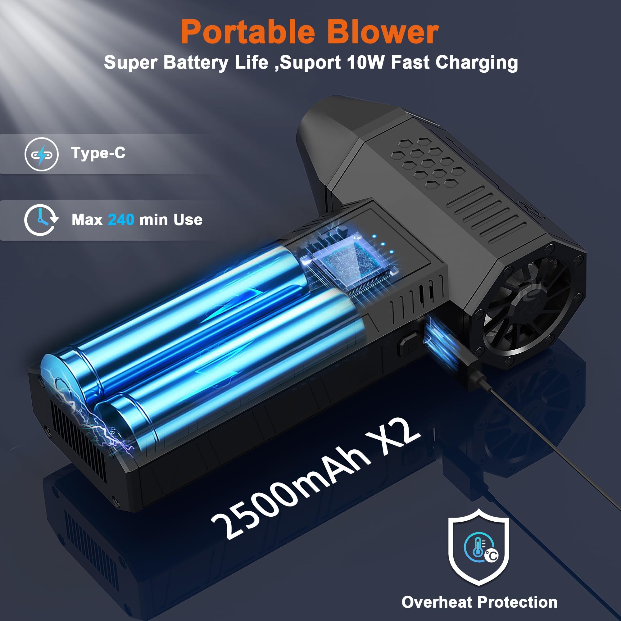 Powerful Electric Air Duster - 130000 RPM -6