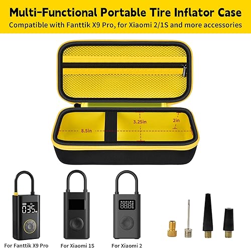 Miniatura 9 de Funda compatible con el inflador de neumáticos portátil Fanttik X9 Pro para motocicleta, también para compresor de aire eléctrico Xiaomi 21S,