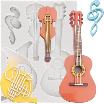 Music Note Silicone Mold Musical Instrument Fondant Molds