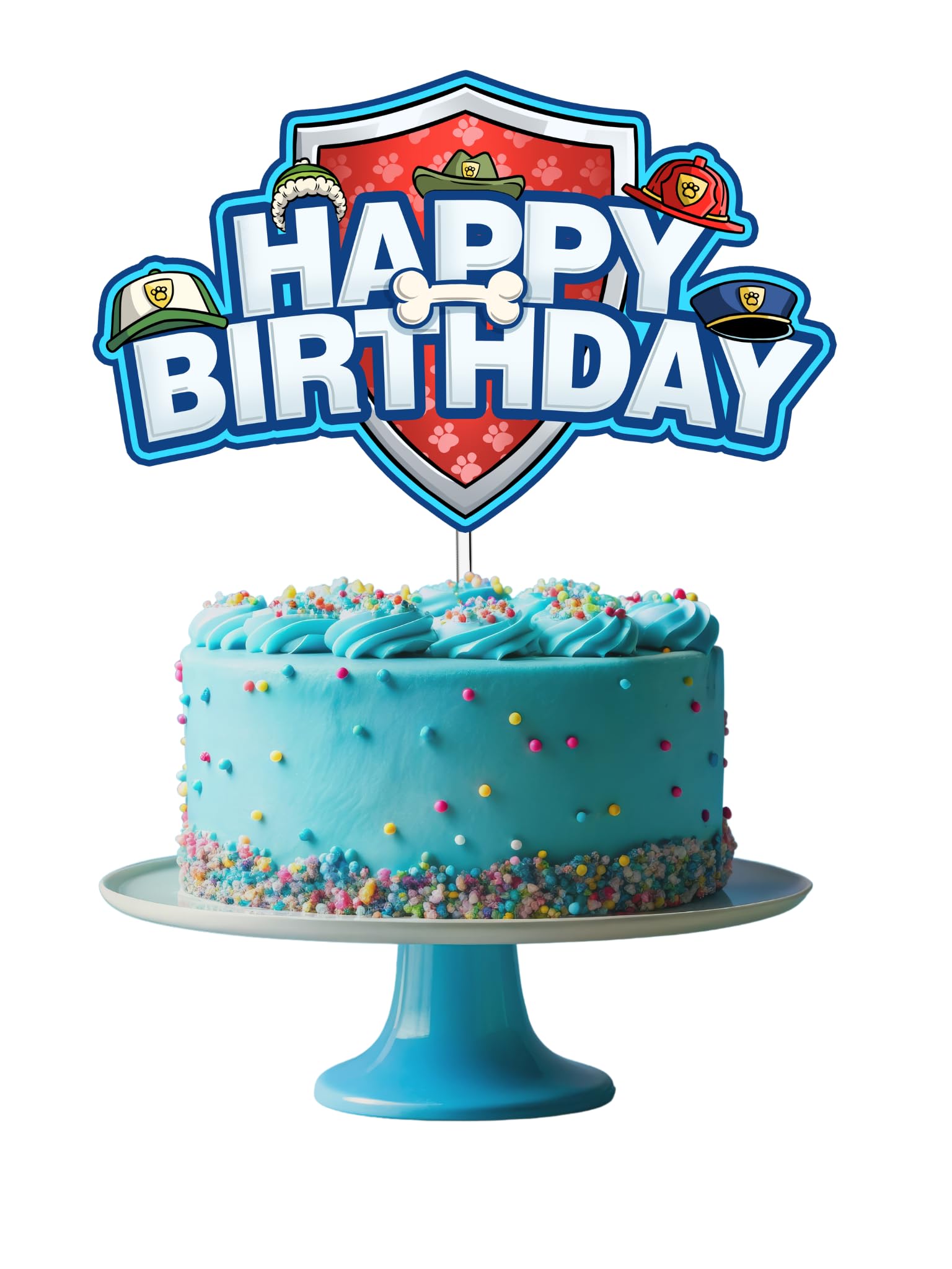 Puppy Patrol Birthday Cake Topper for Party (Boys and Girls)