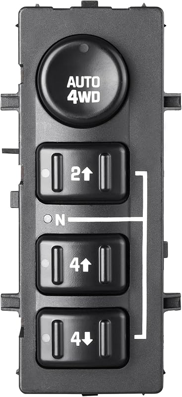 Interruptor seletor 4x4 SOAESCN para Chevrolet, GMC e Cadillac – 2003 a 2007