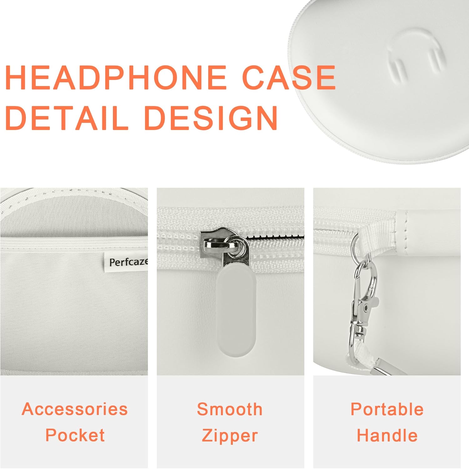 Headphone Storage Case for Skullcandy Crusher Evo ANC 2,TOZO,BERIBES,Hard EVA Portable Carrying Case for Wireless Headphone with Pocket for Cable - Image 5