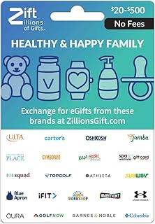 Zift Zillions Happy & Healthy Family Shopping Gift Card