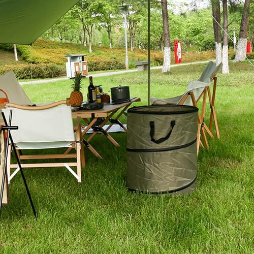 Miniatura 6 de BESPORTBLE Cubo de basura plegable para automóvil bolsa a prueba de agua cesta de residuos contenedor de basura portátil para campamento se adapta a